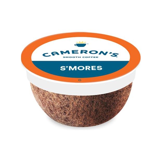 Camerons Coffee Single Serve Pods Smores Flavored 12 Count Pack of 6