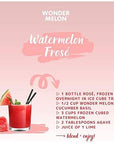 Wonder Melon Organic Watermelon Juice Cold Pressed Variety 6 Pack 3 Watermelon with Basil Cucumber  3 Watermelon with Lemon Cayenne