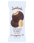 Justins Peanut Butter Cups Dark Chocolate 14 Ounce Pack of 6