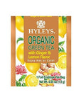 Hyleys Organic Green Tea Ginger and Lemon Flavor  25 Tea Bags