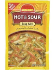 Sunbird Hot  Sour Soup Mix Packets  Asian Soup Recipe  134 Ounce Each Packet Pack of 4