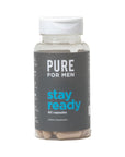 Pure for Men Stay Ready Fiber Supplement, 240 Vegan Capsules | Supports Daily Digestive Cleanliness and Regularity | Psyllium Husk, Aloe Vera, Chia Seeds, Flaxseeds | Proprietary Formula