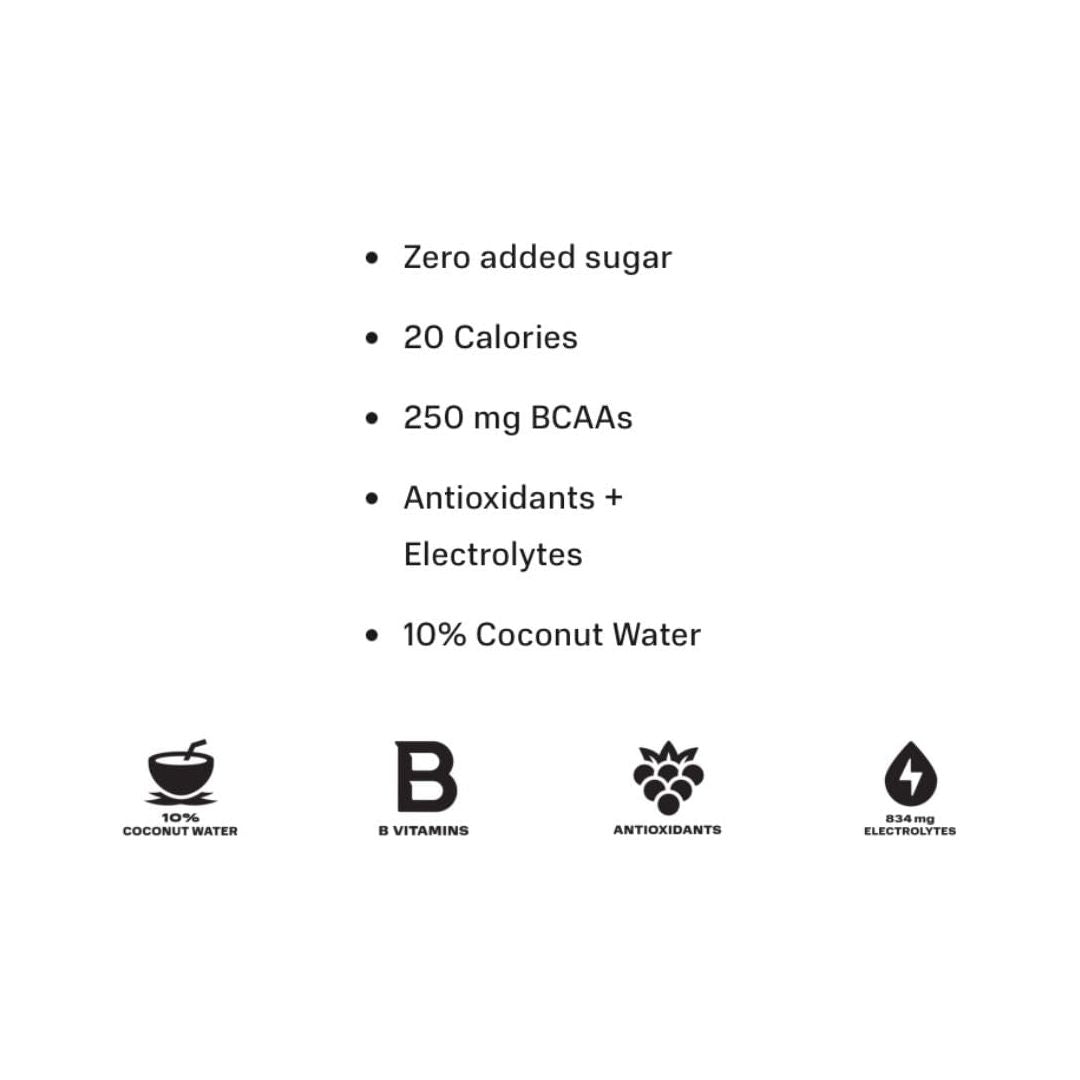 Prime Hydration Sticks Glowberry  Pack Of 10  Single Serve Sticks  Electrolyte Powder Drink Mix  No Added Sugar  Caffeine Free  BCAAs  B Vitamins  Antioxidants  Coconut Water