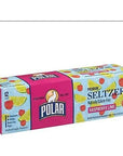 Polar Seltzer Water Raspberry Lime 100 Natural Sparkling Soda Beverage Soft Drink Cans  4 Cases 48 Pack