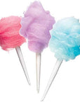 Concession Essentials New Carnival Party Cotton Candy KitsIncludes 100CT Cotton Candy Cones and 5 Packs of 8 Ounce Assorted Cotton Candy Sugar