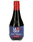 Lay Choy Soy Sauce, 10 Oz Gluten Free Soy Sauce, Asian Style All Purpose Soy Sauce Bottle, with Nosh Pack Mints, (6 Pack)