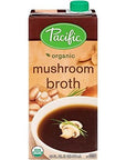 Pacific Foods Organic Mushroom Broth, 32-Ounce Carton (Pack of 4)