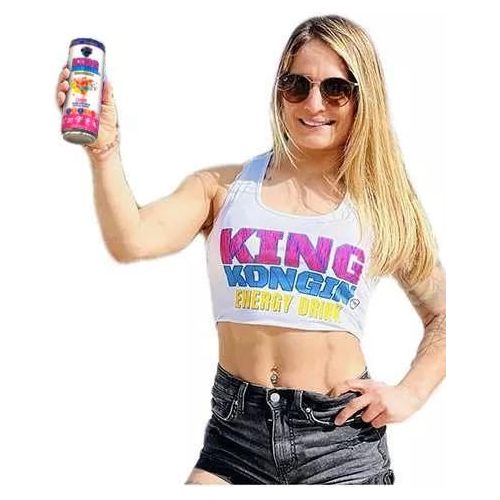 King Kongin Peach Mango Exotic Island Taste Sugar Free zero Calorie Energy Drinks  180mg Caffeine  Pre Workout Performance with Antioxidants  Biotin B Vitamins  D vitamins  Zero Sugar  0 Calories  12 Fl Oz Cans 12 Pack