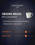 Davidoff Instant Coffee Rich Balance Flavor 100 Grams Brazil Origins