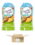 Crystal Light Caffeine Tropical Paradise Punch Liquid Drink Mix Free Zero Calorie  162 fl oz Bot  Pack of 2 324 FL oz in total