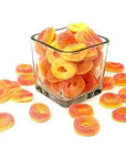 Sour  Sweet Peach Rings Gummy Candy Bulk Pack 2 Pounds