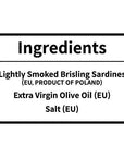 Otter Kingdom Two Layer Brisling Sardines in Extra Virgin Olive Oil Wild Caught 375OZPack of 12