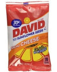 David Sunflower Nacho Cheese Flavor Seeds 8 Oz Bags 24 Count Pre Priced 30 Cents 1 Pack