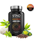 STAQ Performance Premium Brain Supplement for Focus, Energy, Memory 90 Veg. Capsules - No Fillers & Harmful Ingredients Peak Performance - Recommended by Professionals, Students, Doctors & Active 60+