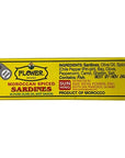 Flower Brand Morocco Spiced Sardines Olive Oil and Tomato Sauce Wild Sardines Canned 438 ozPack of 10