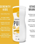 Serenity Kids 6 Months Grain Free Puffs Toddler  Baby Snack  No Added Sugar Gluten  Rice Free Allergen Free  Made with Organic Cassava Veggies  Herbs  White Cheddar  Cauliflower  6 Count