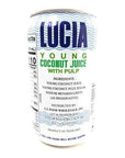 Lucia Young Coconut Juice with Pulp Net Wt 105fl oz 310ml per Can 6 Pack