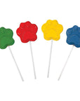 Paw Print Lollipops Individually Wrapped Candy Suckers  Birthday Party Favors for Kids Dog Patrol Goodie Bags and Candy Buffet 12Pieces