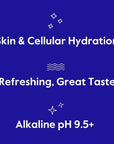 Jove Alkaline pH Water Skin  Cellular Hydration pH 95 Refreshing Great Taste 1 Liter Pack of 12