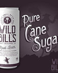 Wild Bills Classic Root Beer Soda Classic Craft Soda Pop Soft Drinks Sodas Made with Pure Cane Sugar Caffeine Free NO High Fructose Corn Syrup Gluten Free Vegan Low Sodium 12 Oz 12 Pack