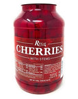 Regal Maraschino Cherries with Stems  1 Gallon