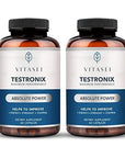 VITASEI Testronix Testosterone Booster for Men, Natural Blend for Maximum Performance Stamina, Energy, and Strength 120 Capsules