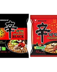 Shin Ramyun Combo 16packs Shin Ramyun BLACK 458oz 8 packsShin Ramyun Hot Spicy Noodle 42oz 8 packsby Nongshim