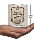 Otter Kingdom Premium Whole Boiled OystersEZO 8Ounce Cans Pack of 12