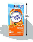 Crystal Light On The Go Packets Classic Orange With Vitamin C and Calcium 10 CT