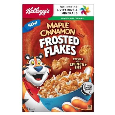 Kelloggs Maple Cinnamon Frosted Flakes Cereal 435g15 oz Box Imported from Canada