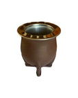 Handcrafted Stainless Steel Argentina Yerba Mate Cup with Leather Cover and Bombilla Mate Brown