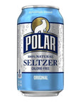 Polar Seltzer Water Original 100 Natural Sparkling Soda Beverage Soft Drink Cans  3 Cases 36 Pack