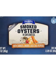 Generic Smoked Oysters In Sunflower OIL With Carrots Onions  Red Chili Peppers NET WT 3 OZ 85 g