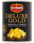 Delmonte Deluxe Gold Pineapple Slices Chunks Tidbits 20 Ounce Pack of 6  with Make Your Day Mini Spatula