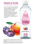 ALO JEN Collagen  Aloe Vera Infused Water Peach  Plum  155 fl oz Pack of 12  Real Aloe Vera Juice