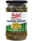 Sadaf Pickled Jalapeno Peppers  Slice Pickled Jalapeño Peppers for Cooking and Food Flavoring  Kosher  105 Oz Jar