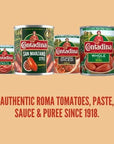 Contadina Petite Cut Canned Diced Roma Style Tomatoes 145 Oz Pack of 6