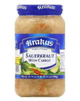 KRAKUS SAUERKRAUT WITH CARROT 3174oz 900G Product of Poland kapusta kwaszona z marchewka