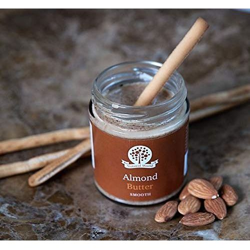 Nutural World - Smooth Almond Nut Butter 35 Oz (1kg) - *** New Packaging *** - 100% Pure - single ingredient