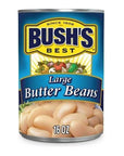 Bushs Best Large Butter Beans 16 Ounce Can Pack of 4