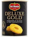 Delmonte Deluxe Gold Pineapple Slices Chunks Tidbits 20 Ounce Pack of 6  with Make Your Day Mini Spatula