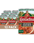 Contadina Fire Roasted Diced Tomatoes 145 oz Can