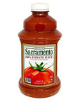 Sacramento 100 Tomato Juice  46 oz plastic bottle