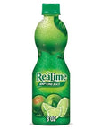 Realime 100 Lime Juice and Realmon 100 Lemon Juice 8 Ounce Pack of 2  with Make Your Day Stirrer