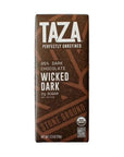 Taza Chocolate Organic Amaze Bar 95 Stone Ground Wicked Dark 25 Ounce 6 Count Vegan