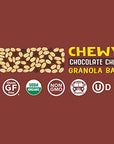 Dont Go Nuts NutFree Organic Chewy Granola Bars Chocolate Chip 12 Count Non GMO Gluten Free