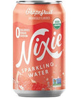 Nixie Sparkling Water Organic Grapefruit Sparkling Water 8 Pack 12 FZ