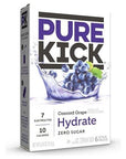 Pure Kick Singles To Go Ultimate Variety Pack 1 Box Blood Orange1 Box Mango Acai 1 Box Black Cherry Pomegranate 1 Box Citrus 1 Box Strawberry Watermelon 1 Box Concord Grape 36 Single Servings