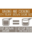 Truvia Brown Sugar Blend, Mix of Natural Stevia Sweetener and Brown Sugar, 18 oz Bag