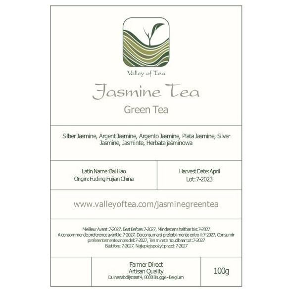 Jasmine Green Tea From China  Traditional Chinese Tea From Fujian  Yin Hao Silver Tip  Yin Hao Jasmine Tea Green Tea Chinese Jasmin Tea Jasmine Chinese Tea Yin Hao Tea Jasmine Silver Tea